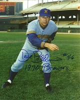 DAVE BALDWIN SIGNED 8X10 BREWERS PHOTO