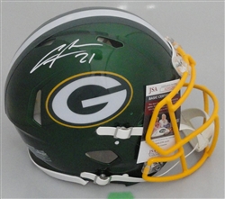 CHARLES WOODSON SIGNED FULL SIZE PACKERS AUTHENTIC FLASH HELMET - JSA