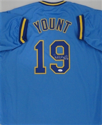 1987 Robin Yount Game Worn Milwaukee Brewers Jersey, MEARS A9. , Lot  #82027